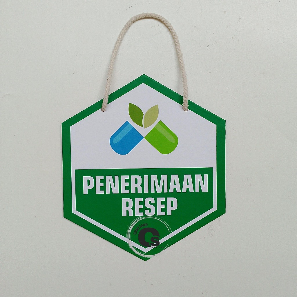 

Hard Poster Penerimaan Resep - Tempat Menerima Resep - Apotek - Farmasi