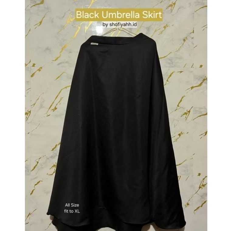 Rok Payung/Umbrella Skirt/Rok Hitam/Rok Panjang by shofiyah