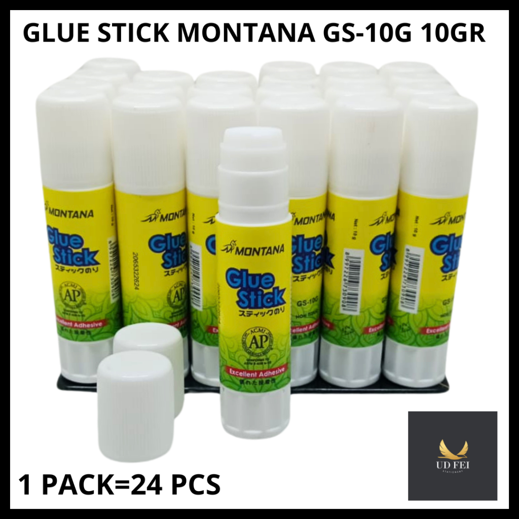 

(1 PACK = 24 PCS) Lem Kertas /Glue Stick/ Glue Stick Montana/ Lem Stick Montana GS-10G 10gr