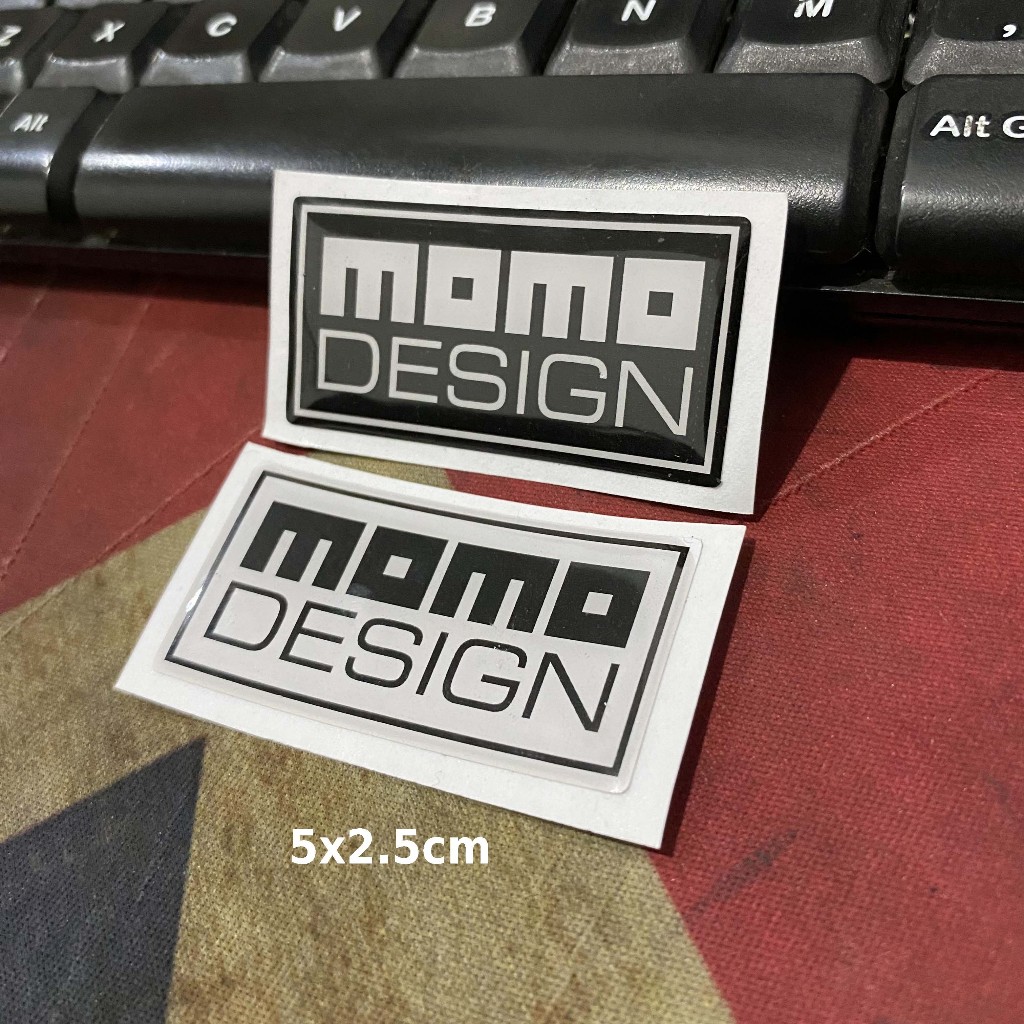 

Sticker Timbul Resin Momo Design Kotak Logo Lycal 3D Kecil Satuan