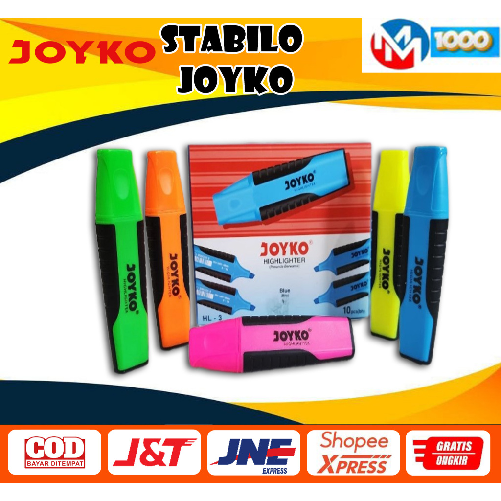 

Stabilo / Penanda Warna / Highlighter JOYKO (HARGA PER PCS)