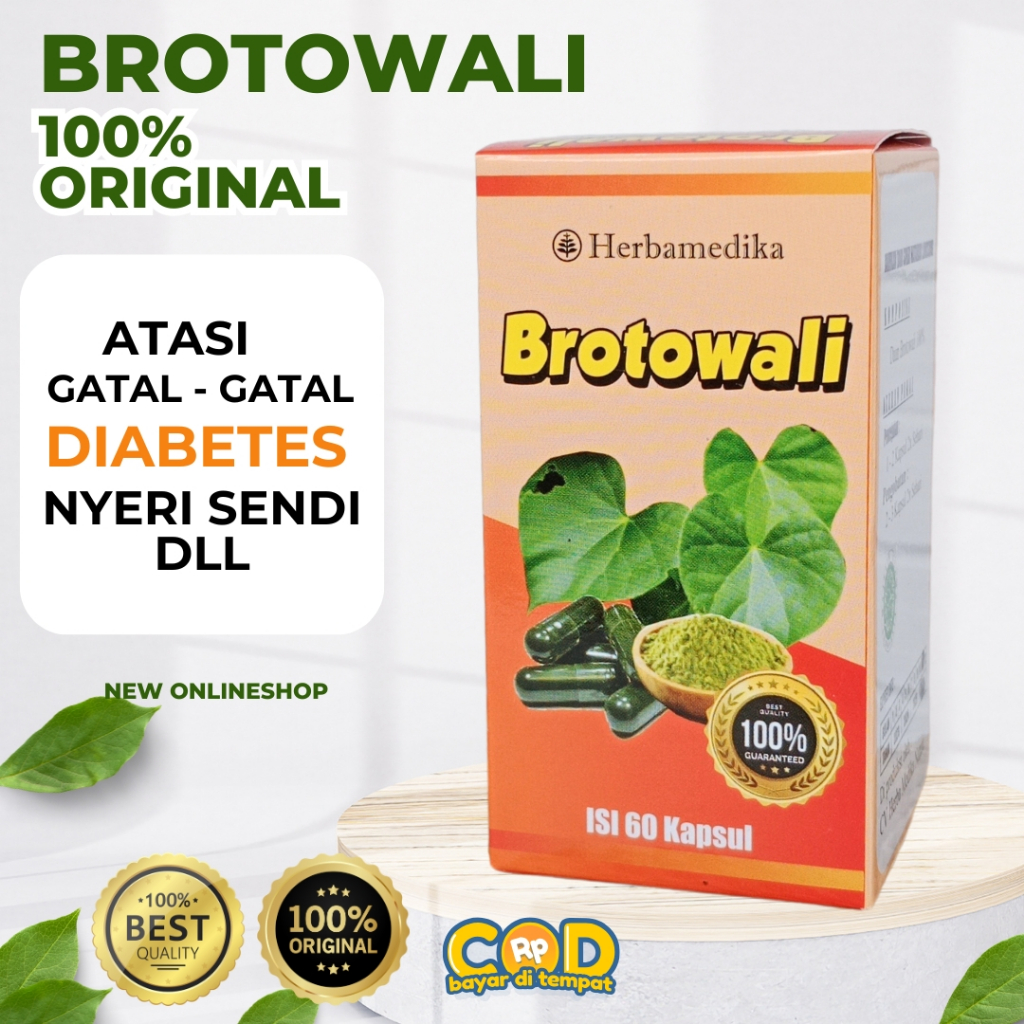 COD Brotowali Kapsul isi 60 - Obat Diabet Gatal dan Nyeri Sendi