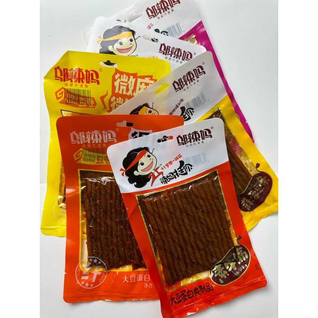 

Cemilan asyik snack china pedas aneka rasa 100g halal