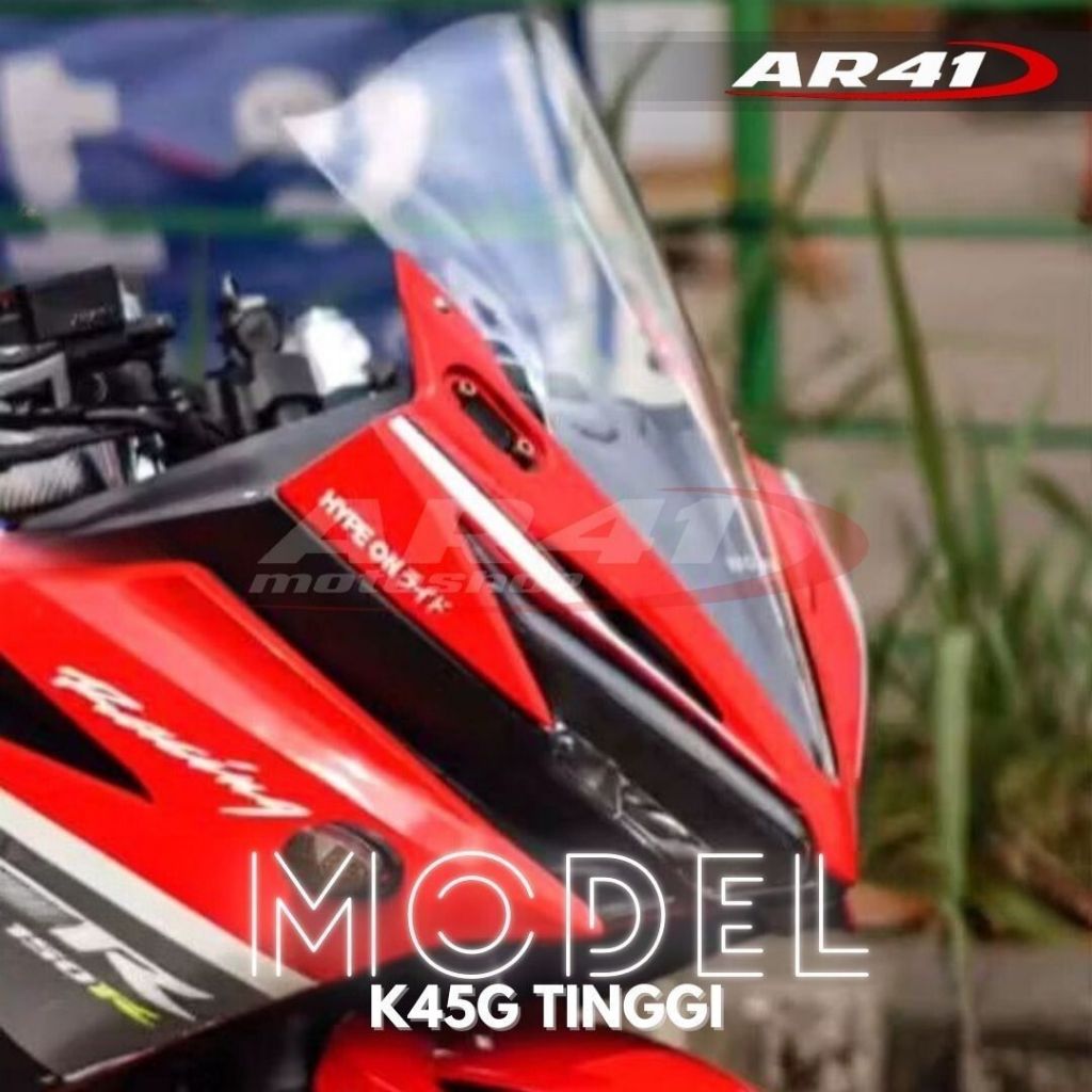 Visor windshield CBR 150r facelift K45g TINGGI/PANJANG full jenong tahun 2016 2017 TEBAL AR41