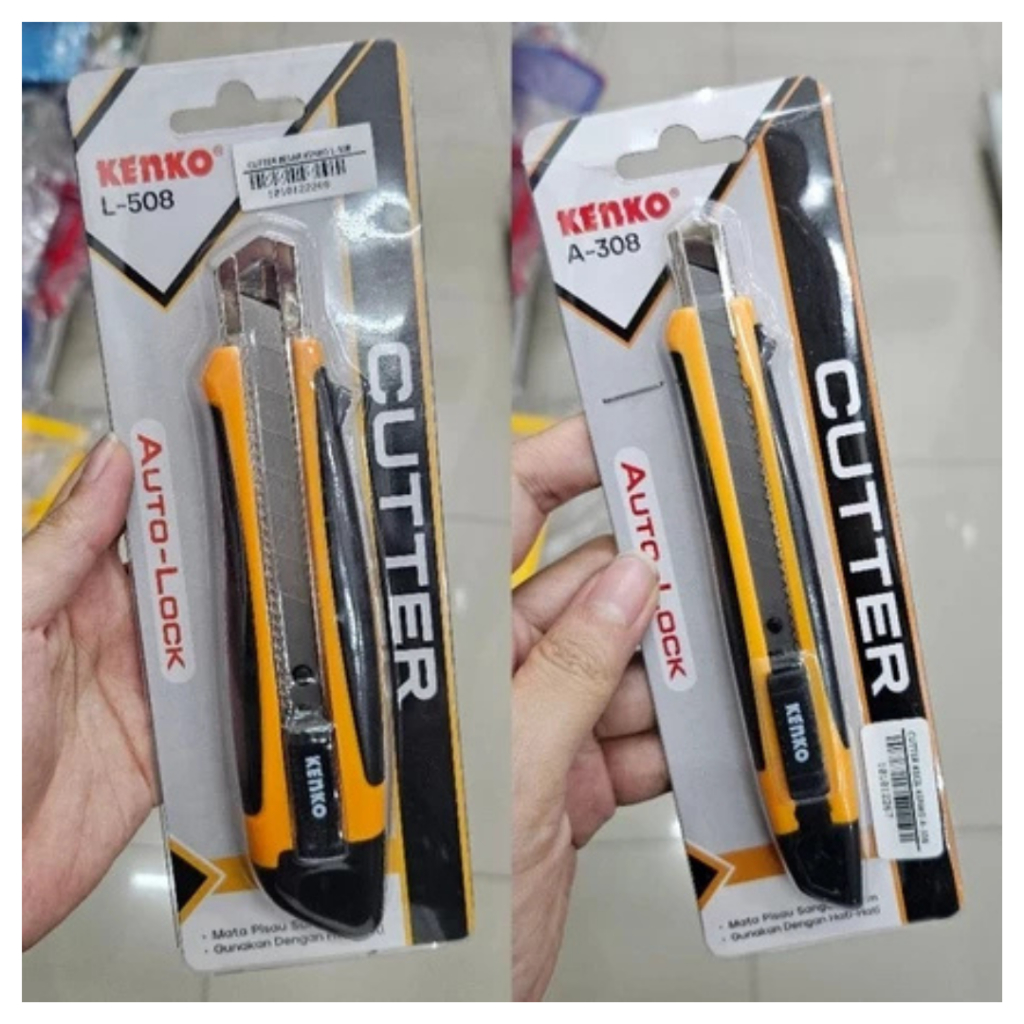 

cutter besar L-508 & cutter sedang A-308 kenko, & cutter kecil DBL-100 Debozz autolock