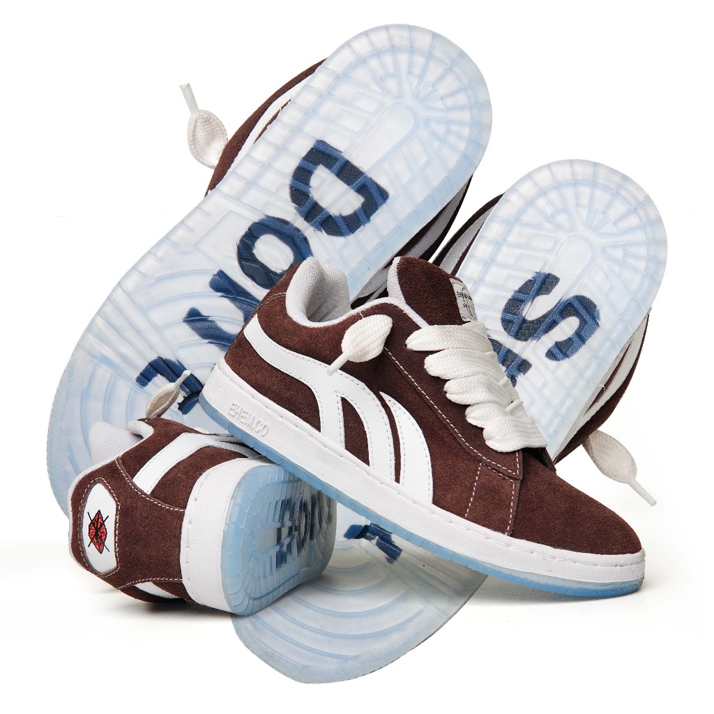 Ehem - Sepatu Sneakers Unisex Pria Wanita Nankatsu Brown