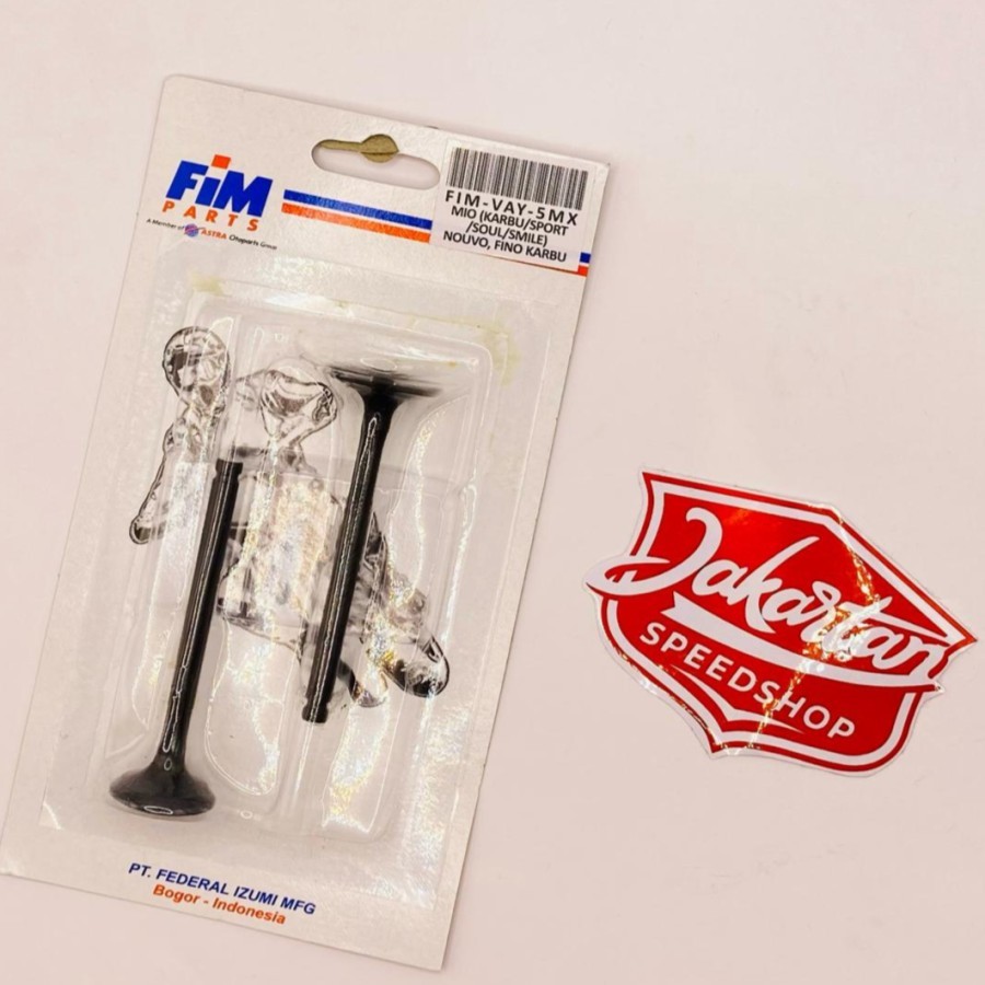 KLEP YAMAHA MIO KARBU,NOUVO,FINO KARBU (FIM VAY-5MX) ORIGINAL KLEP SET PAYUNG MOTOR