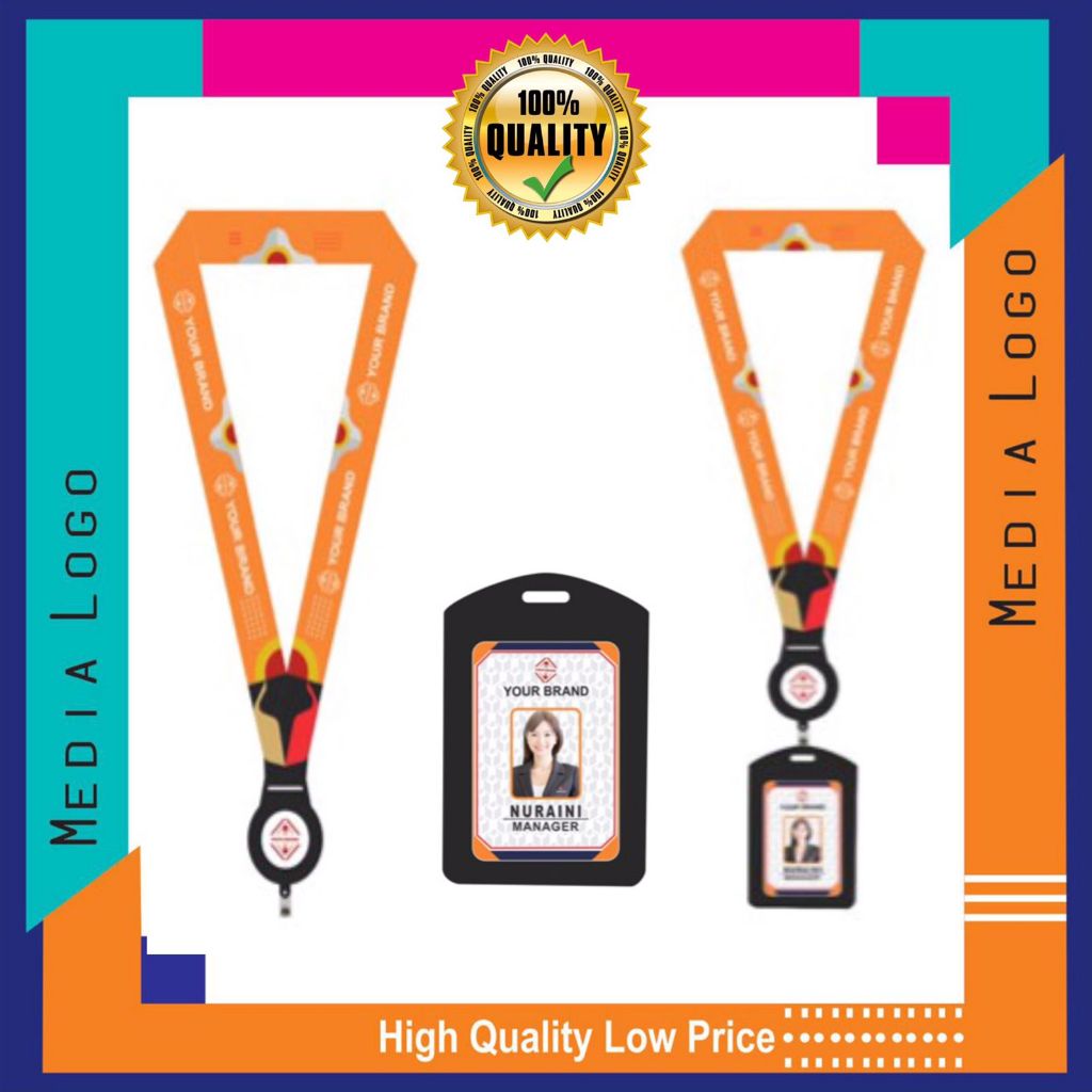

(Paket Custom) Lanyard Custom + Yoyo Logo Custom + ID Card High Quality Custom (Bisa Custom Satuan) Paket Hemat