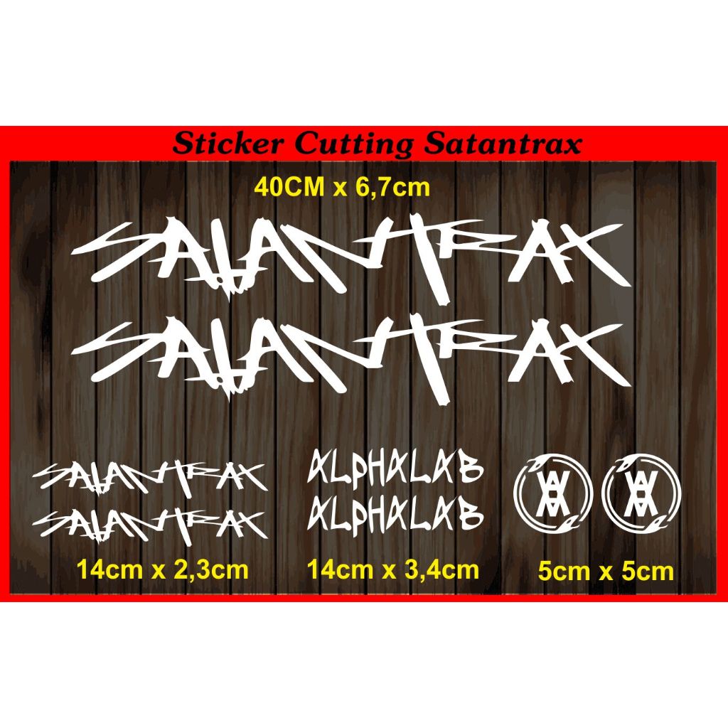 

cutting sticker stiker alphalab satantrax