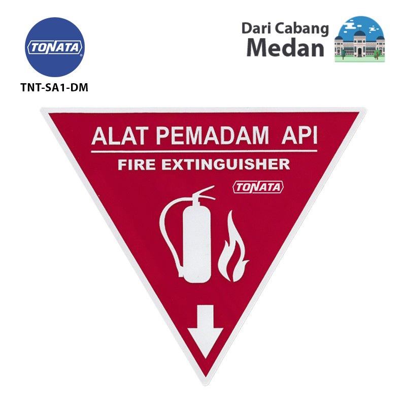 Segitiga APAR Tonata / Rambu Akrilik Alat Pemadam Api Ringan Tonata