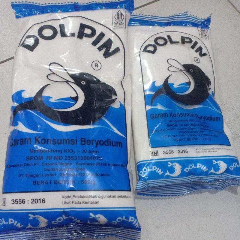 

Garam Dolpin beryodium 250g & 500g