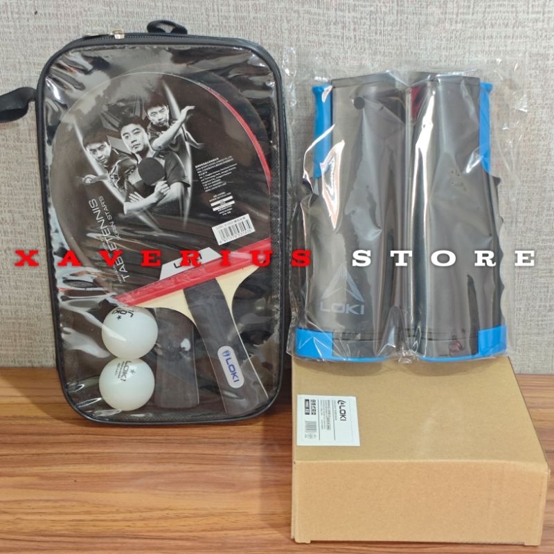 Bet Pingpong Tenis Meja K1 Pingpong 1Pasang+Net Original