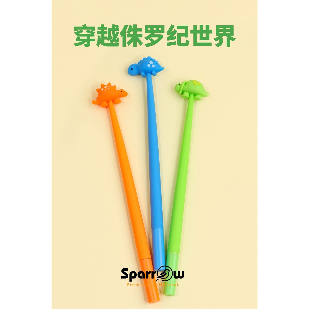 

SPARROW Pen Silikon / Silicone Pen / Pen Karakter Lucu Cantik DINASAUR VALLEY (6849)