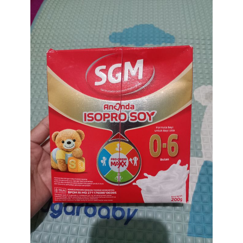 [PRELOVED] susu formula sufor SGM ANANDA ISOPRO SOY bayi 0-6 bulan 200gr