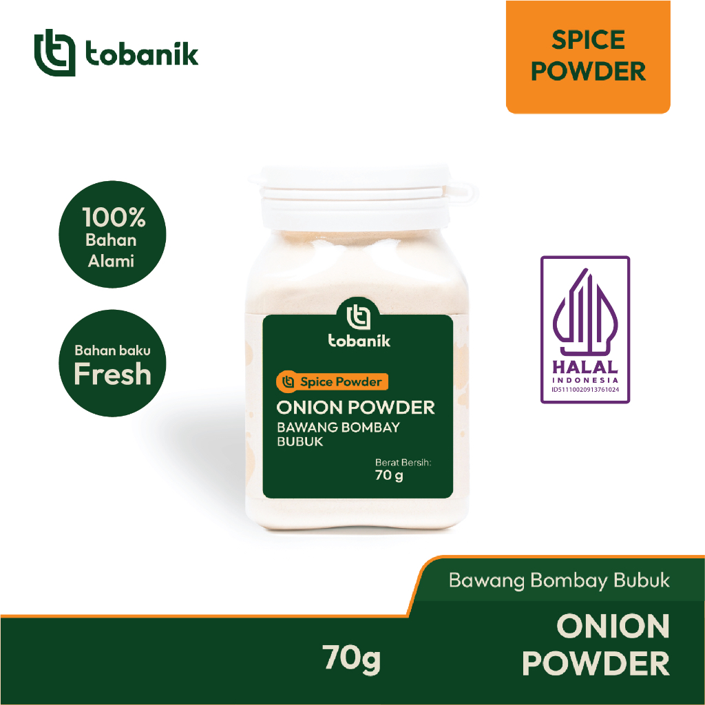 

Bawang Bombay Murni Bubuk 70 gram / Pure Onion Powder