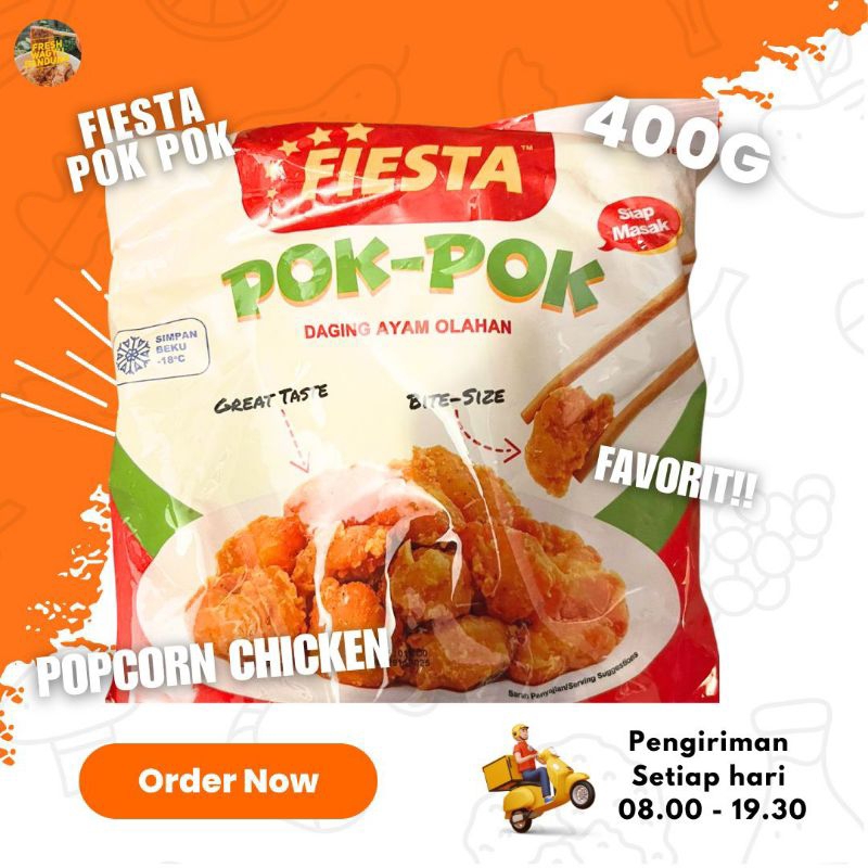 

FIESTA POKPOK CHICKEN PREMIUM Nugget Naget Ayam 500g