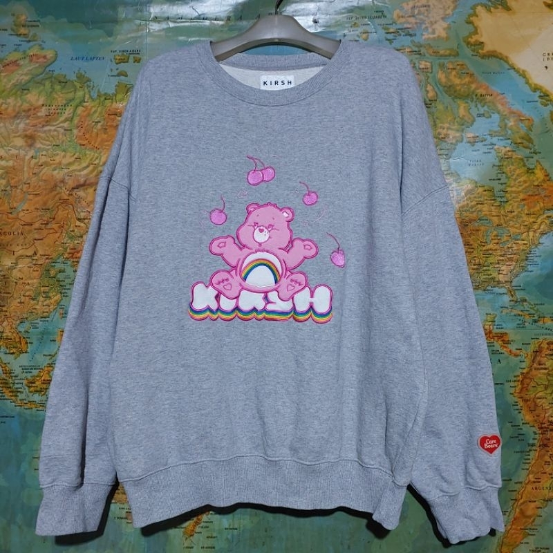 sweatshirt crewneck KIRSH x CARE BEARS oversize grey original