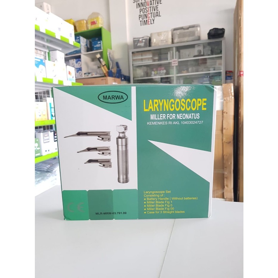 Marwa Laryngoscope Neonatus / Larynoscope Miller For Neonatus / Marwa Laryngoscope Bayi