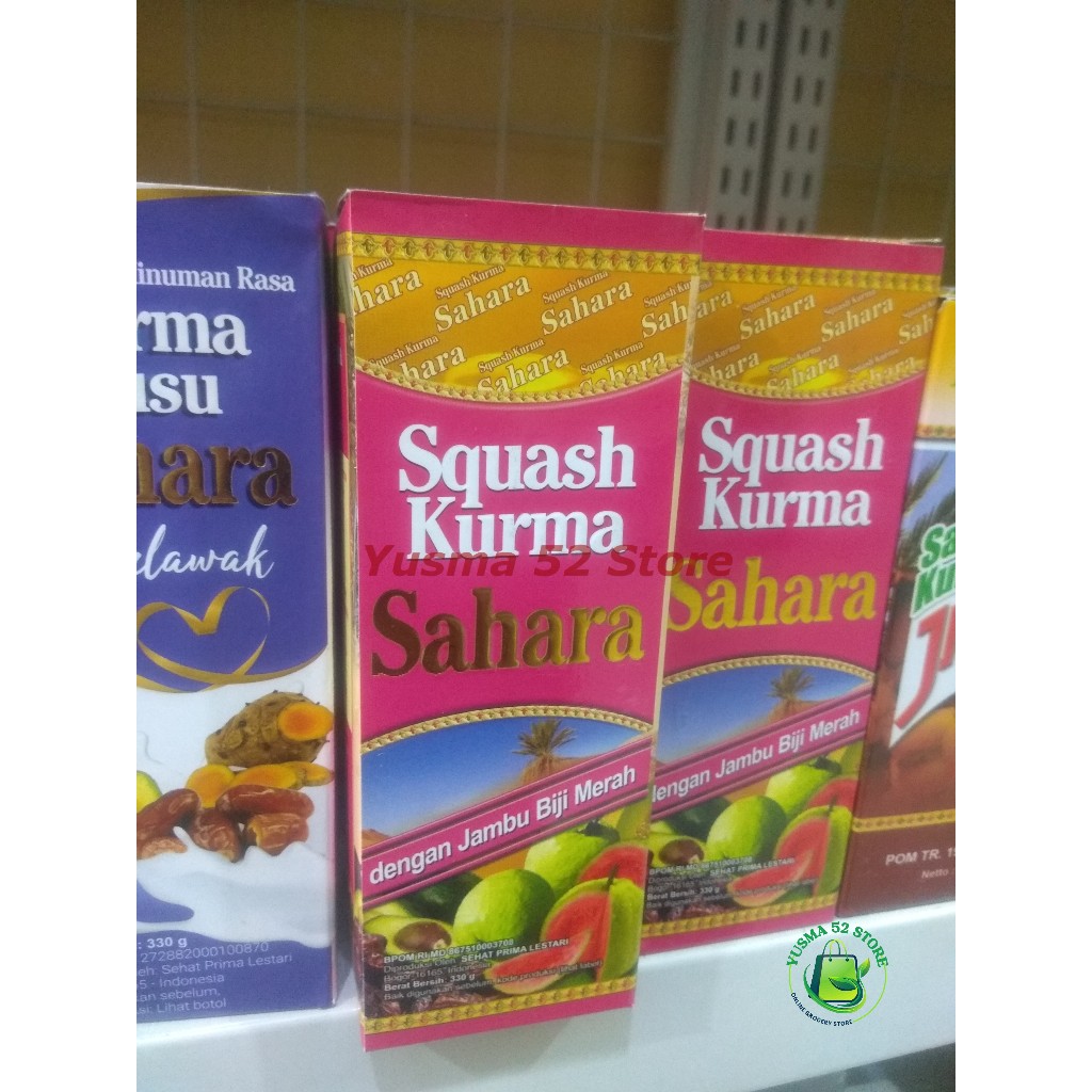 

Sari Kurma Sahara Plus Jambu Biji Merah | Squash Kurma Sahara | Sahara Jambu 330gr