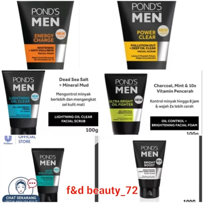 PONDS MEN Oil Crusher Facial Foam Sabun Cuci Muka Pria 100G Spiderman Edition