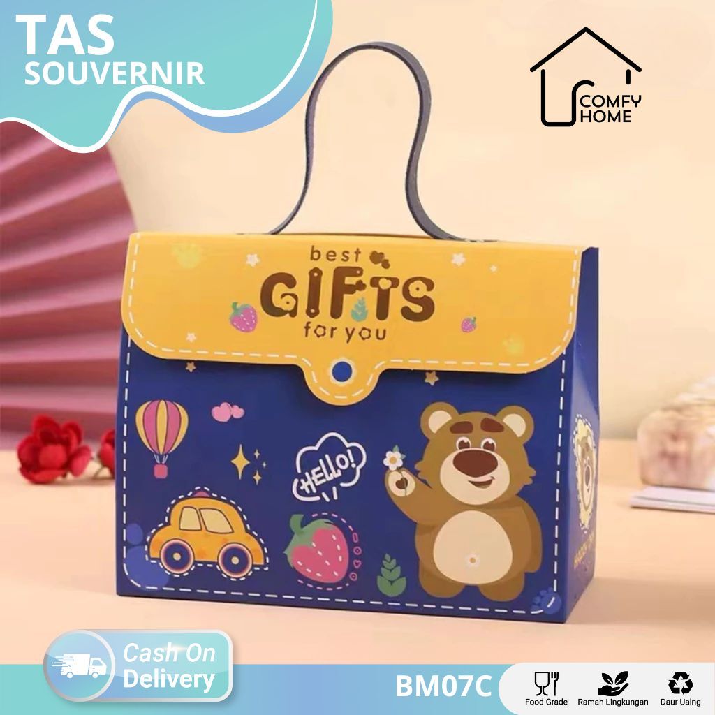 

Tas ulang tahun anak / Goodiebag Ulang tahun / Box Ulang Tahun anak / Tas Hampers anak | BM07