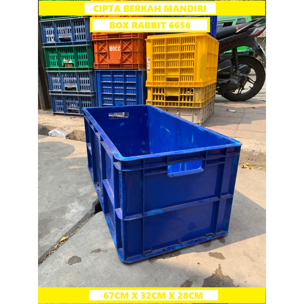 Box rabbit tipe 6656 serbaguna perkakas plastik box contener box tempat perkakas