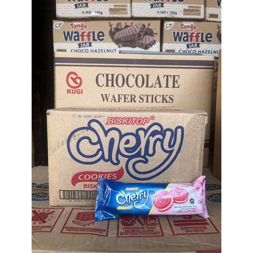 

biskitop chery cookies 50 gram 1 dus isi 40 pcs