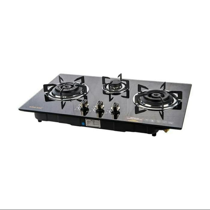 KOMPOR GAS TANAM WINN 777 (2 TUNGKU BLACK GLASS) / KOMPOR GAS TANAM WINN 999 (3 TUNGKU BLACK GLASS)