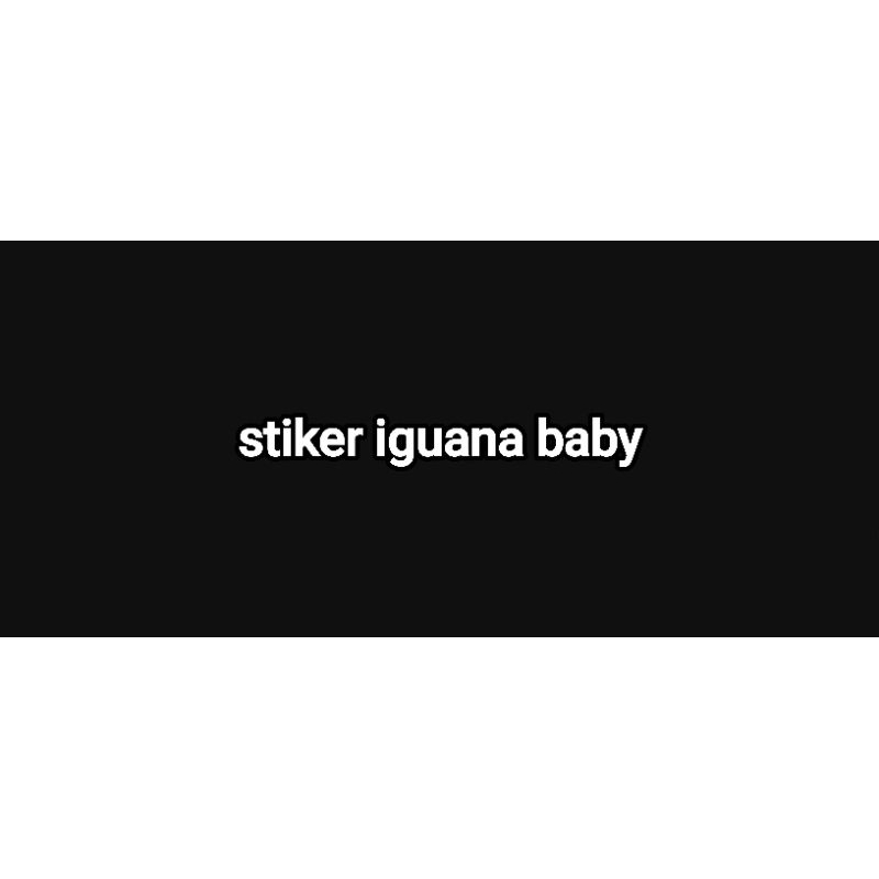 stiker super red iguana baby up