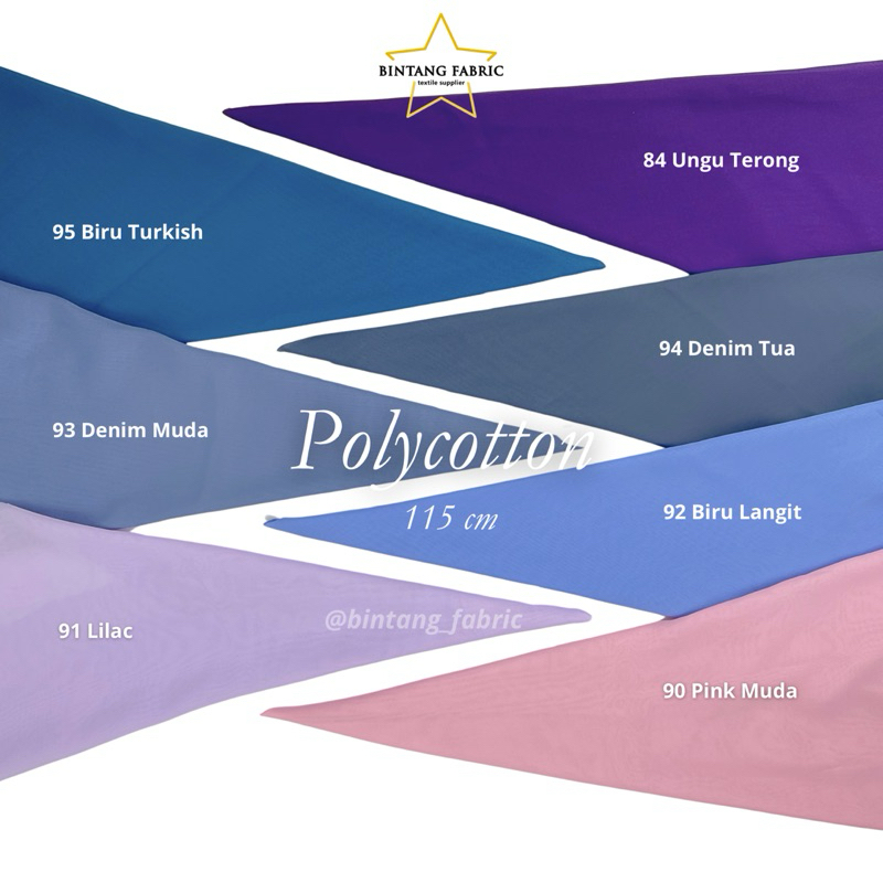 Bahan Kain Kerudung POLYCOTTON / BELLA SQUARE / DOUBLE Chiffon 1.15 Meter