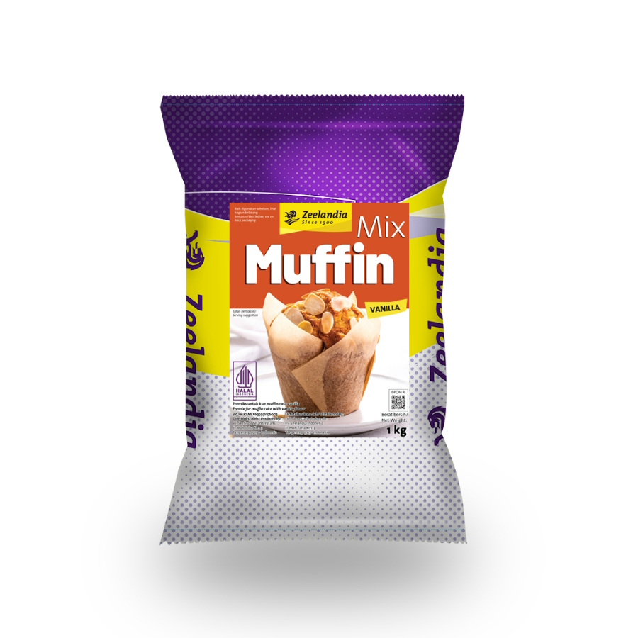 

Zeelandia Mix Muffin Vanilla 1 Kg Premiks Instan Kue Muffin Vanila 1kg