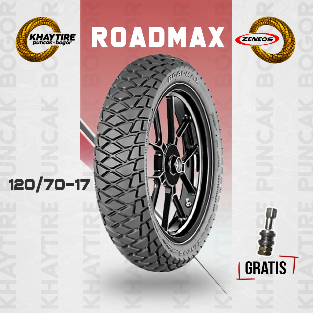 Ban Tubles Motor Adventure ZENEOS ROADMAX 120/70 Ring 17