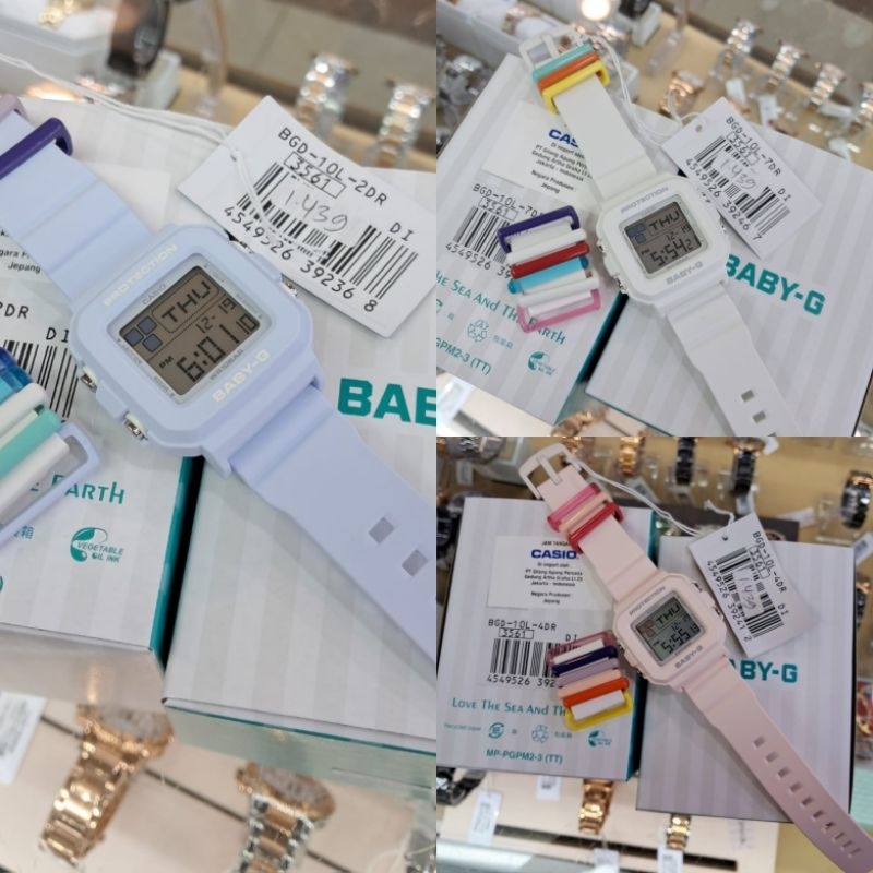 Jam Tangan Wanita  Casio Baby G   BGD-10L-2DR ORIGINAL  / BGD-10L-4DR / BGD-10L-7DR