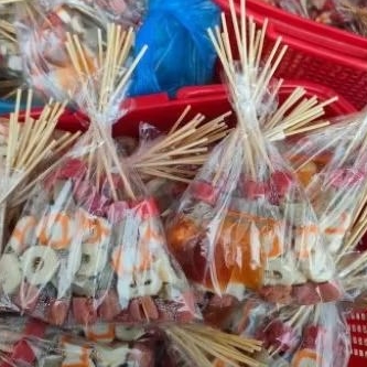 sate seafood free bumbu/seafood tusuk