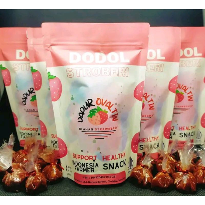 

dodol / dodol strawberry / olahan setrawberry / oleh-oleh Bandung / 200gr