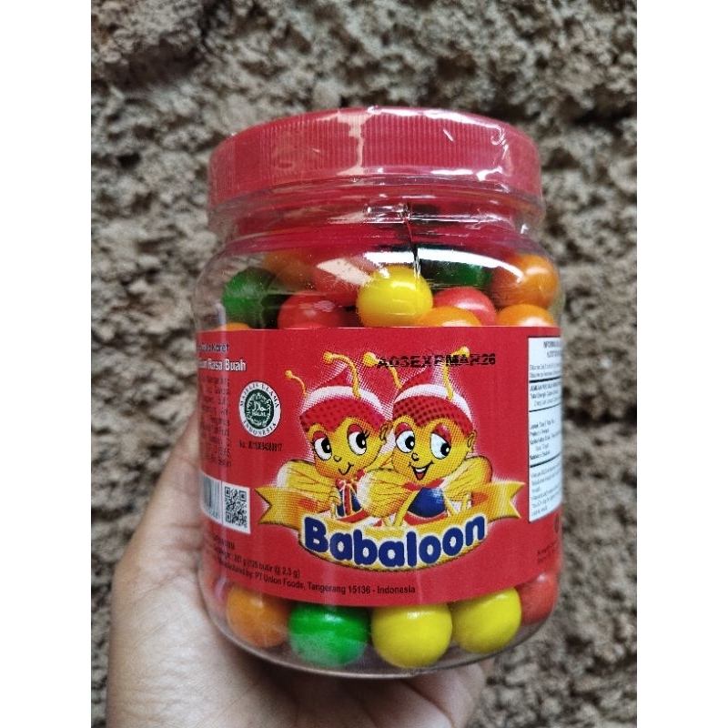 

Permen Karet Jadul Babaloon Kemasan Toples 287 Gram