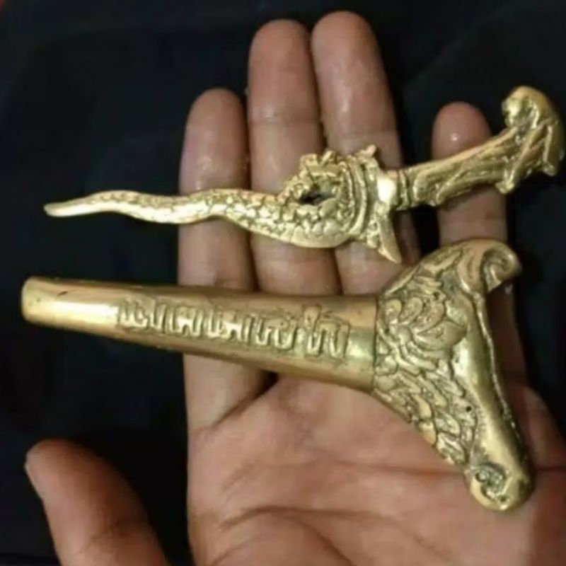 ND3 BAYAR Keris Nogo Sosro Luk5 Bahan Full Kuningan Sari