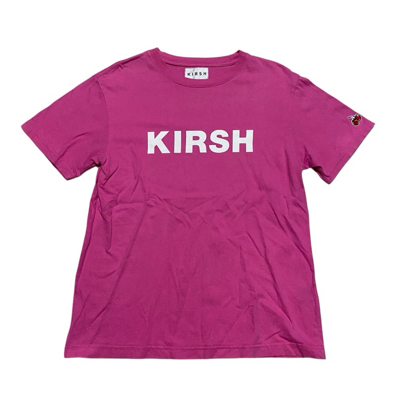 KIRSH logo font Pink tee