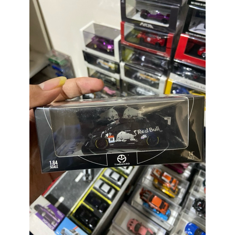 Time Micro Honda Civic Type R Red Bull Black Sealed