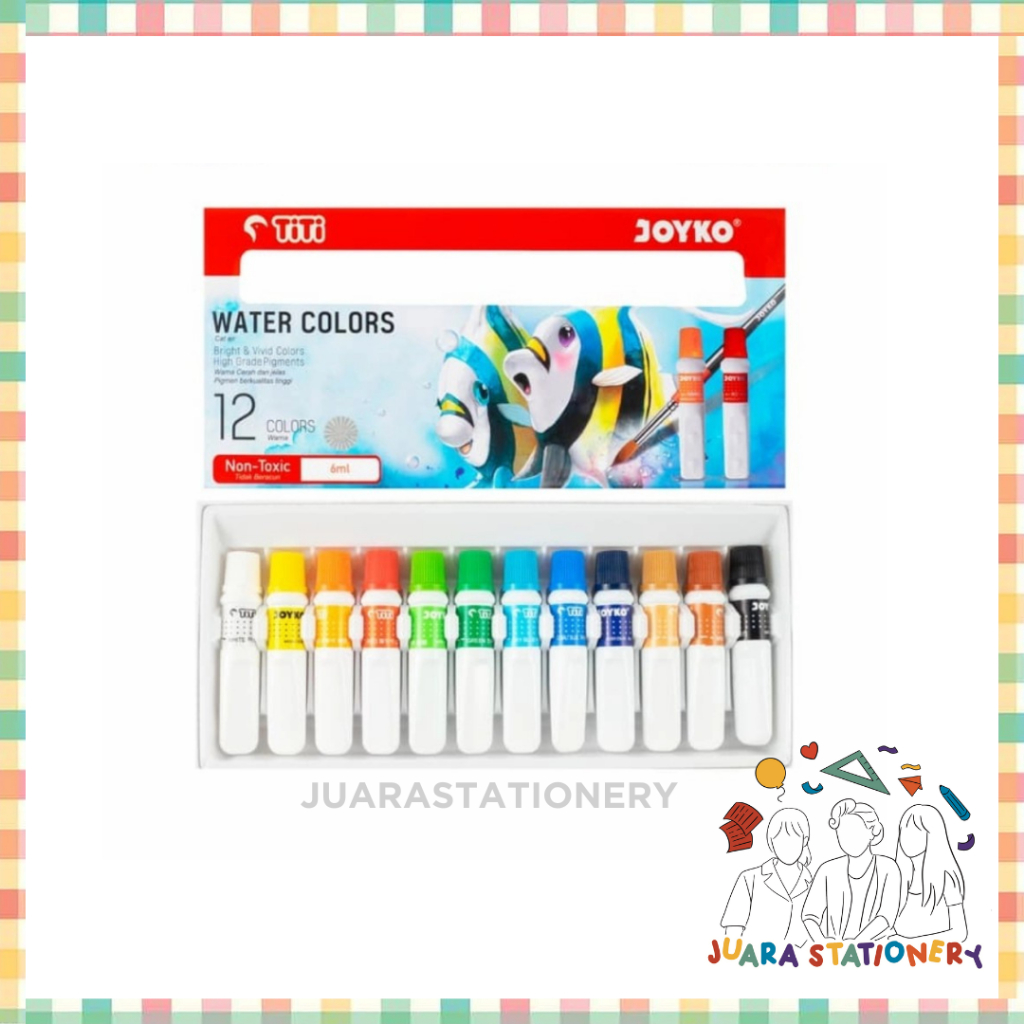 

(1568) Cat Air Water Color Joyko WAC-6ML / Watercolor / Menggambar Melukis