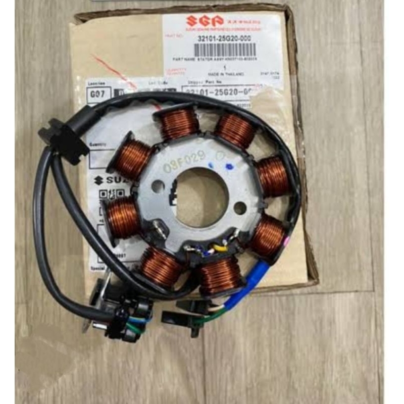 pengapian spul spull stator assy 32101-25G Suzuki Satria Fu karbu CBU CKD SCD BARONG FACELIFT raider