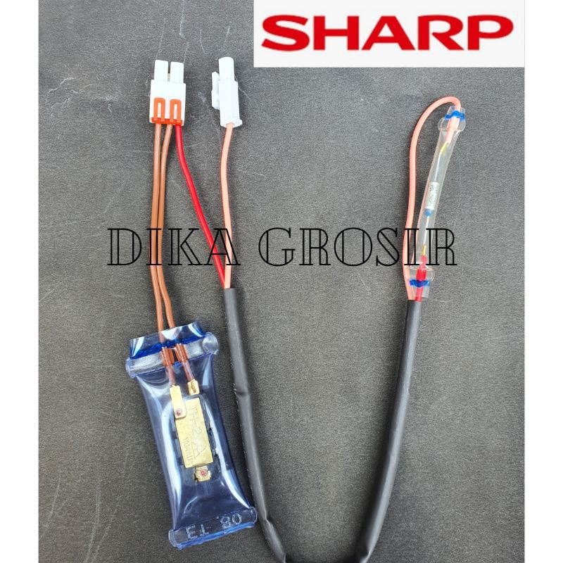 bimetal / defrost suhu thermo fuse kulkas sharp 2 pintu