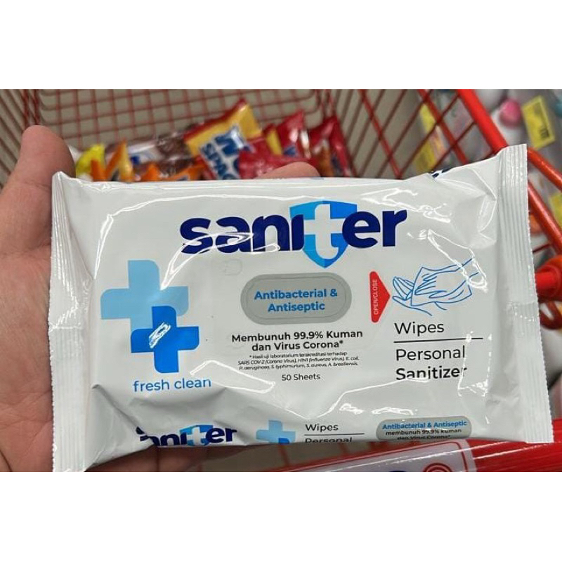 Saniter wipes 50s tissue basah