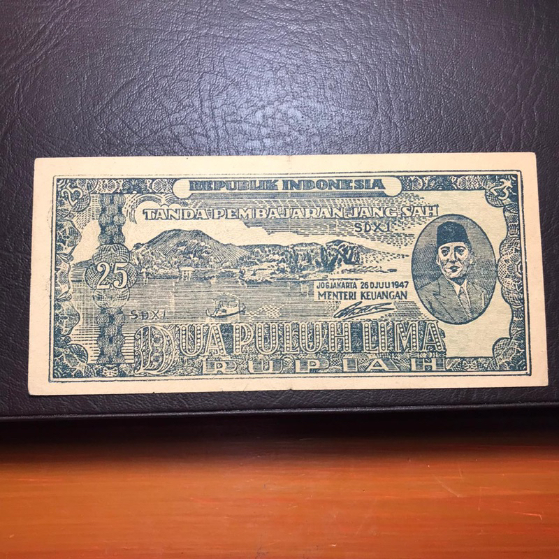 Uang Kuno Indonesia Asli 25 Rupiah Soekarno Seri ORI SDX1 Code 022