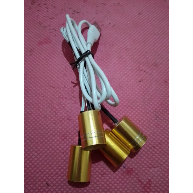 lighting sound miniatur warna pelangi usb