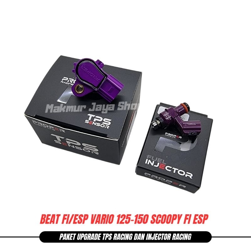 PROPER RACING PAKET UPGRADE SENSOR TPS DAN INJECTOR RACING VARIO 125-150  BEAT FI BEAT ESP SCOOPY FI