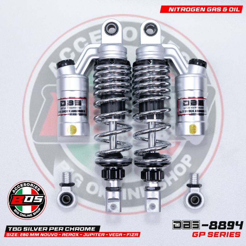 SHOCK ORI DBS 8894 GP-SERIES UK- 280mm TABUNG ATAS TABUNG ISI OLI GAS DAN NITROGEN UNTUK MOTOR  MATI