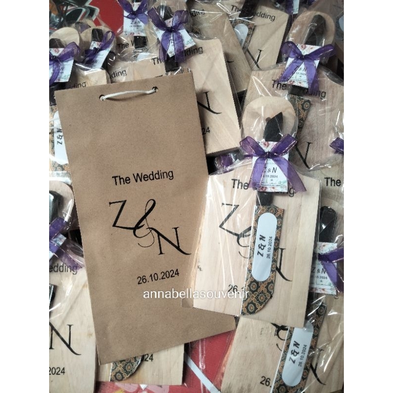 souvenir pernikahan talenan set pisau paketan isi 50