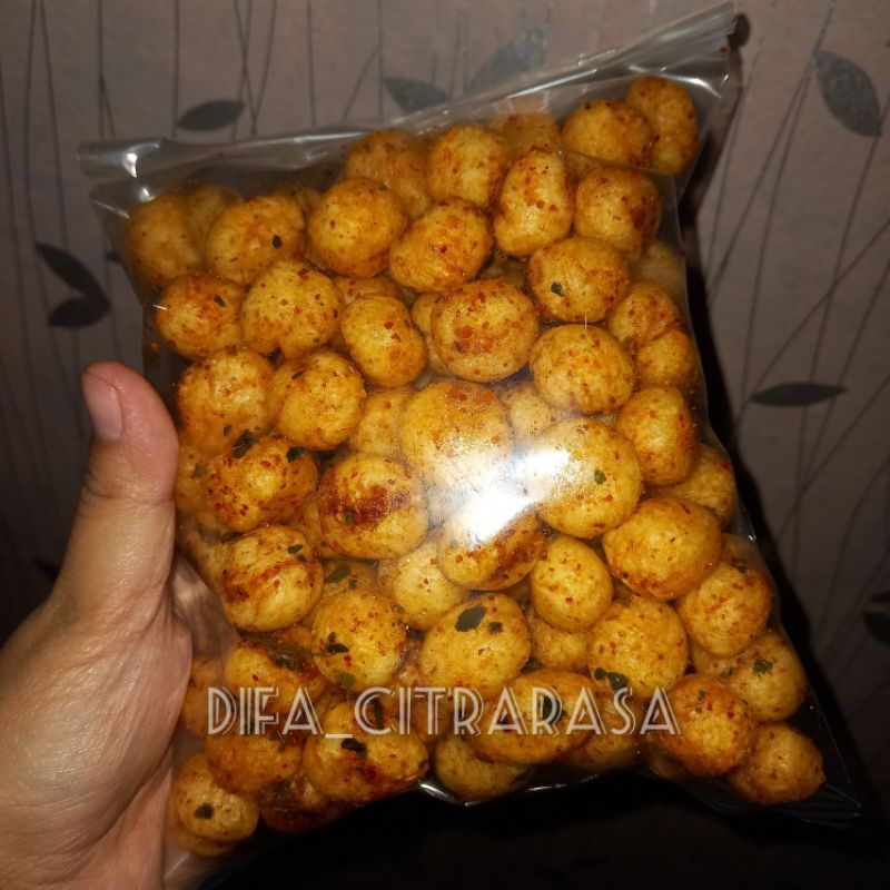 

CIMOL KERING PEDAS DAUN JERUK 250gr,cemilan kering