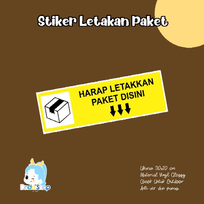 

Stiker Harap Letakkan Paket disini Stiker Sign Stiker Waterproof